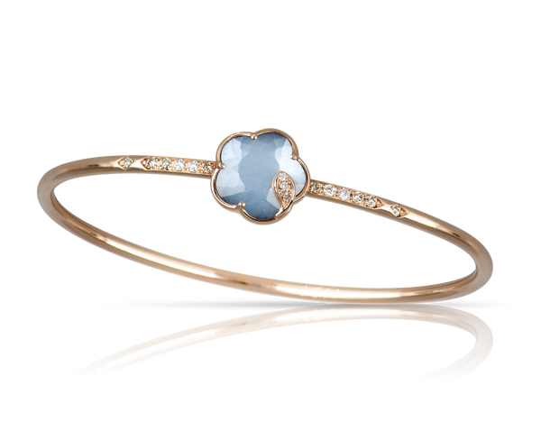 BRACELET PETIT JOLI LUNAIRE IN GOLD WITH ONYX AND WHITE MOONSTONE