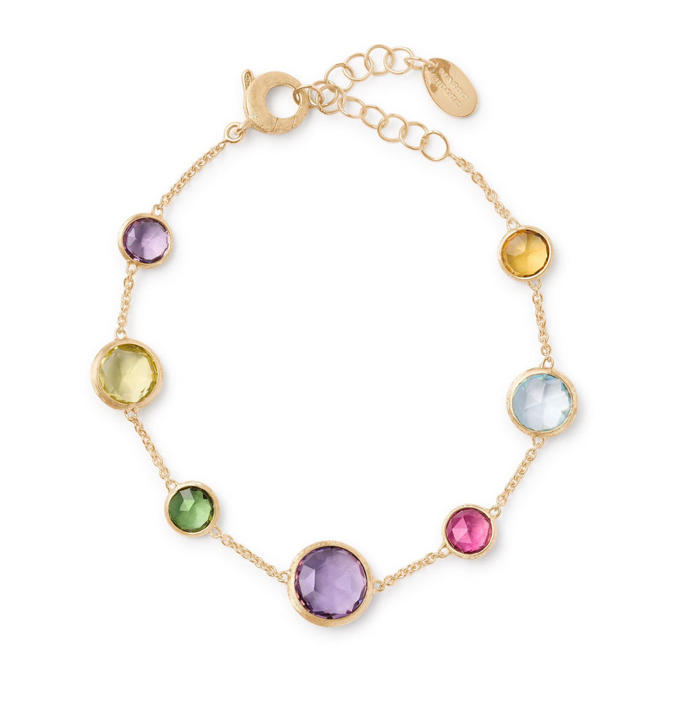 BRACELET JAIPUR IN GOLD WITH SEMIPRECIOUS STONES