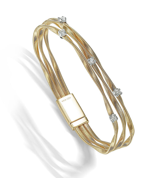 BRACELET MARRAKECH IN GOLD AND DIAMONDS