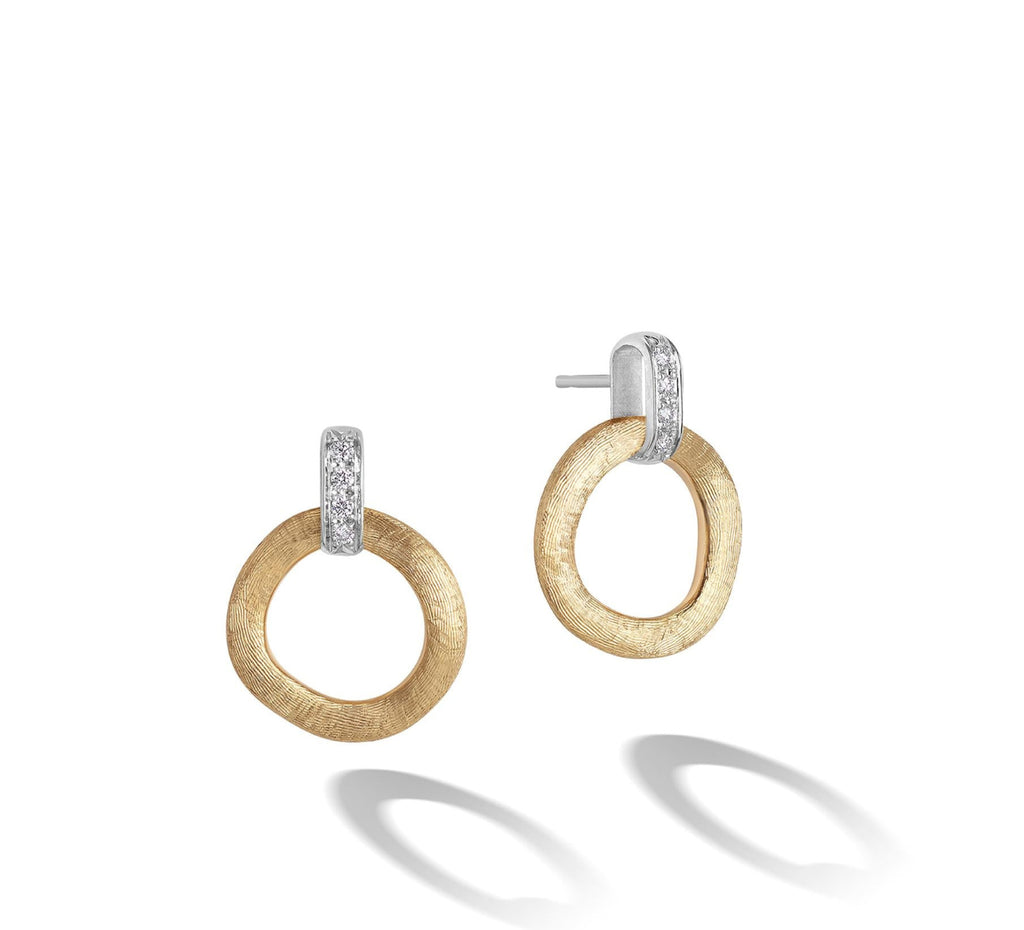 EARRINGS JAIPUR LINK IN GOLD AND DIAMONDS