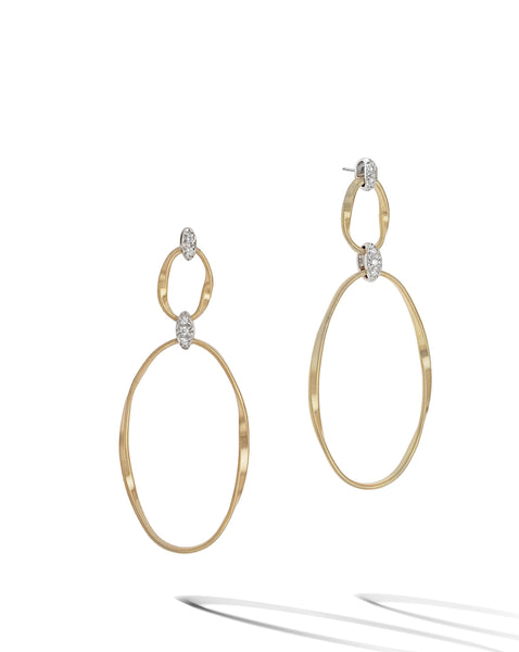 EARRINGS IN GOLD AND DIAMONDS
