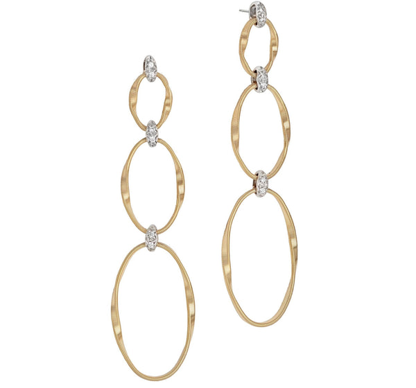 EARRINGS IN GOLD AND DIAMONDS