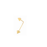SINGLE EARRING SQUARE IN GOLD