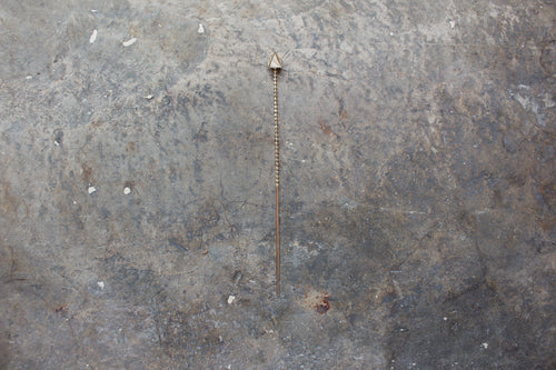 SINGLE EARRING SQUARE IN GOLD