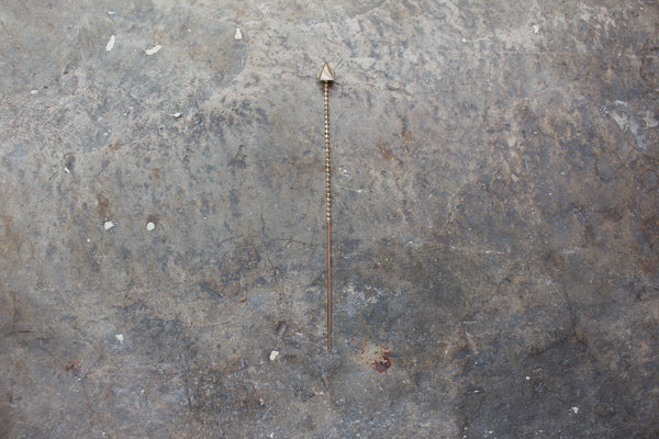 SINGLE EARRING SQUARE IN GOLD