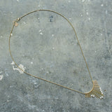 NECKLACE SLIDE PEARLS IN GOLD