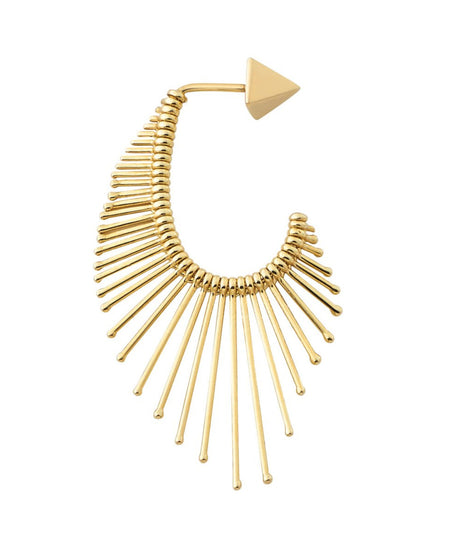 SINGLE EARRING SLIDE PEARLS IN GOLD