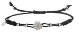 BRACELET WITH DAISY IN GOLD AND DIAMONDS