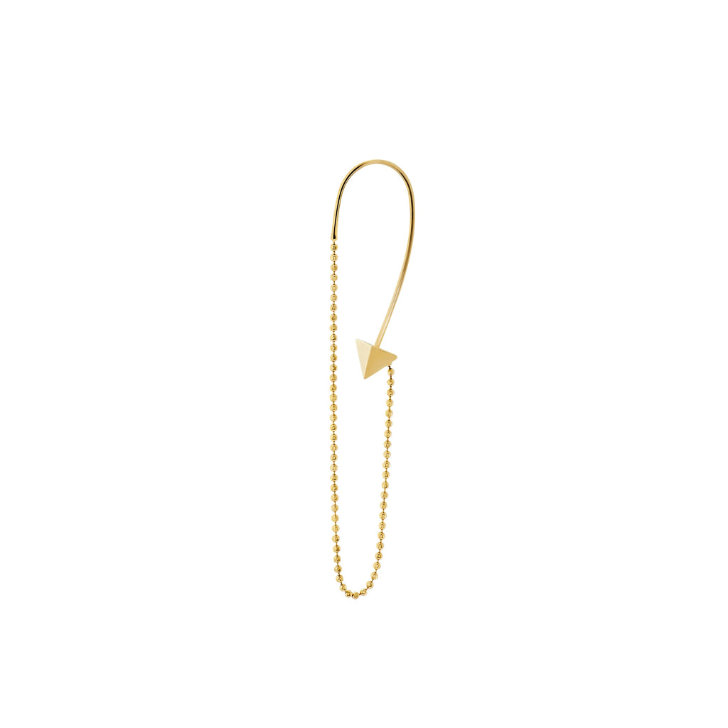 SINGLE EARRING CHAINS IN GOLD