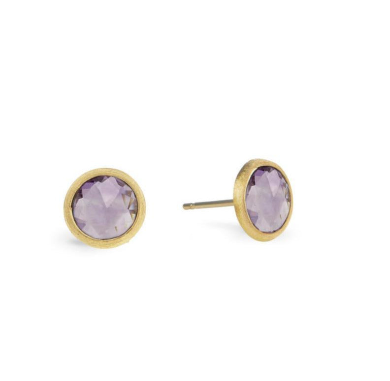 EARRINGS JAIPUR IN GOLD WITH AMETHYST