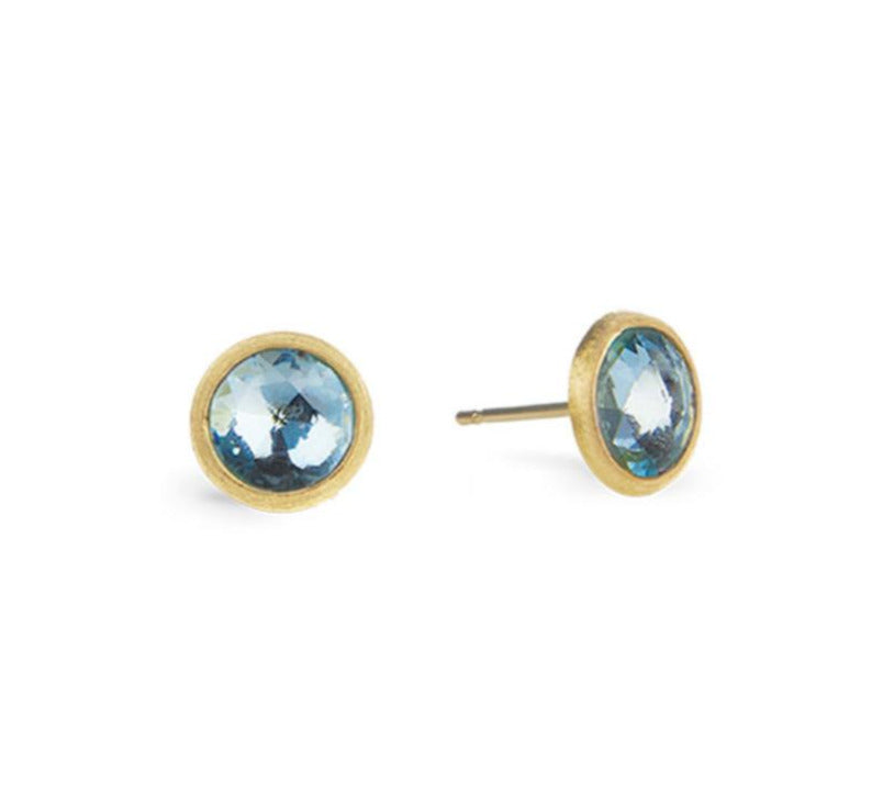 EARRINGS JAIPUR IN GOLD WITH BLUE TOPAZ