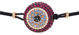 BRACELET WITH EVIL EYE IN GOLD WITH RUBIES