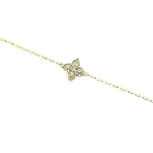 BRACELET PRINCESS FLOWER IN GOLD WITH DIAMONDS