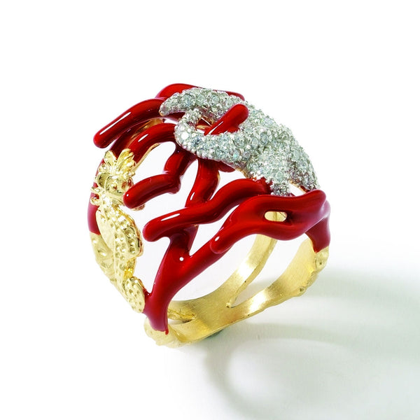 RING IN SILVER WITH ZIRCONS