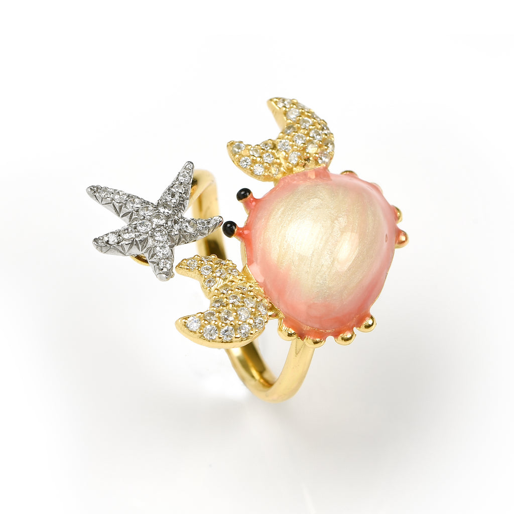RING IN SILVER WITH ZIRCONS