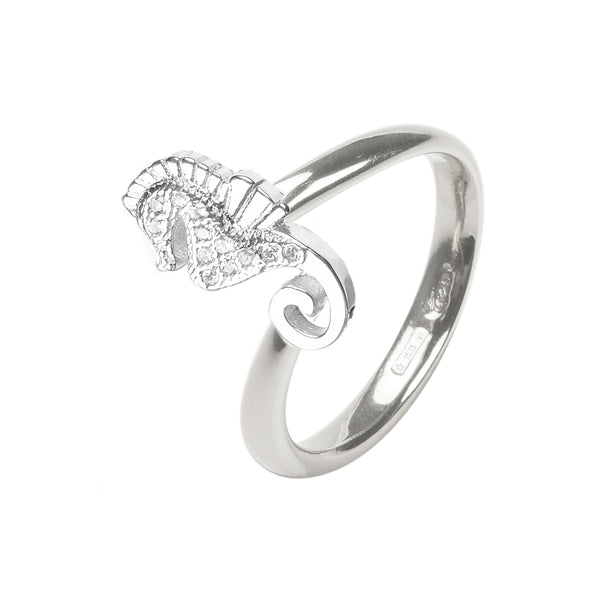 RING IN SILVER WITH ZIRCONS