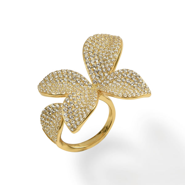 RING IN SILVER WITH ZIRCONS