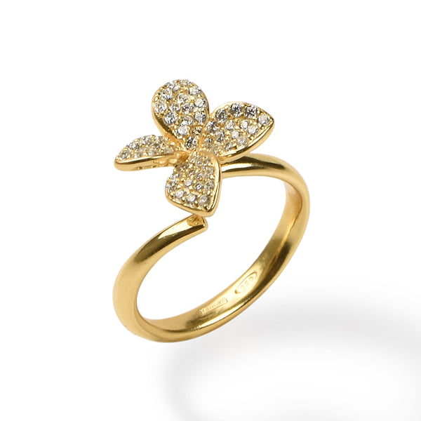 RING IN SILVER WITH ZIRCONS