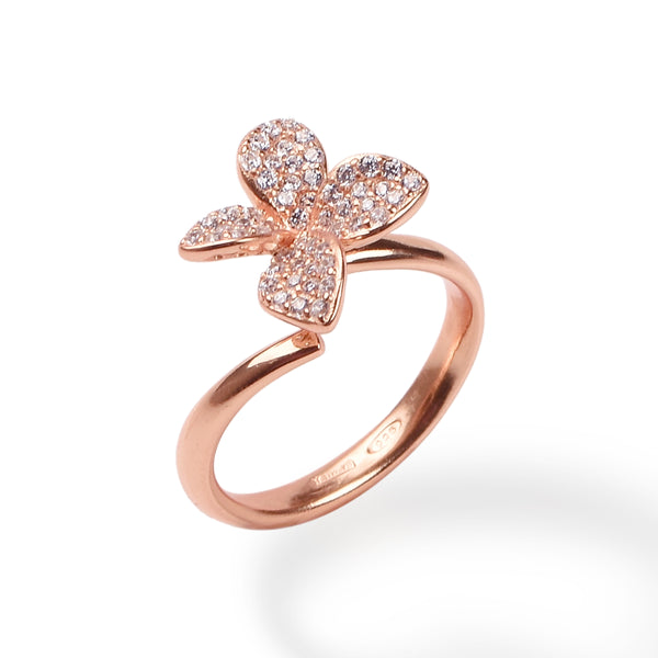 RING IN SILVER WITH ZIRCONS