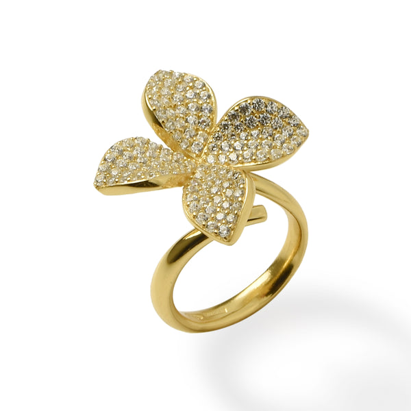 RING IN SILVER WITH ZIRCONS