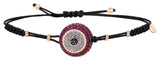 BRACELET WITH EVIL EYE IN GOLD WITH RUBIES