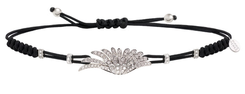 BRACELET WITH ANGEL WING IN GOLD AND DIAMONDS