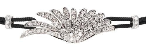 BRACELET WITH ANGEL WING IN GOLD AND DIAMONDS