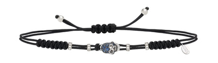 BRACELET WITH EVIL EYE IN GOLD WITH BLUE SAPPHIRES