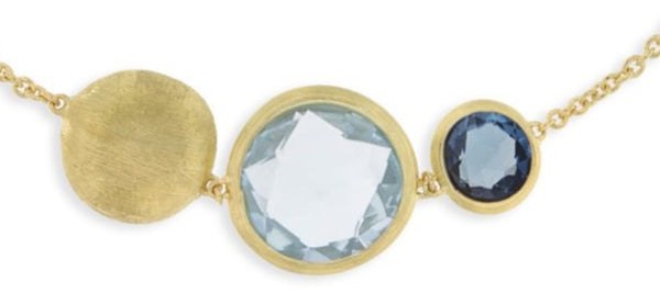 BRACELET JAIPUR IN GOLD WITH BLUE TOPAZ