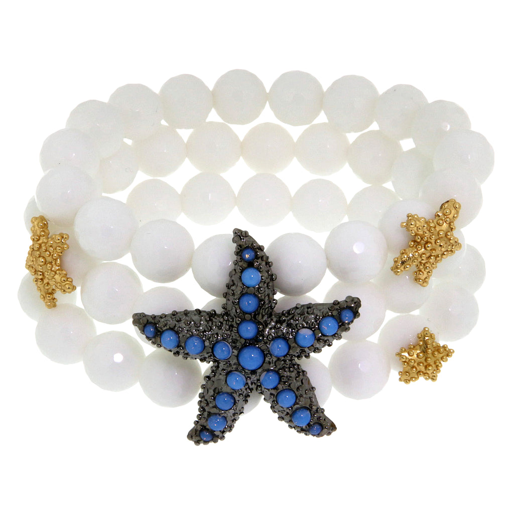 BRACELET IN SILVER WITH AGATE