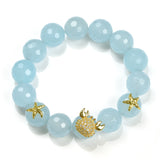 BRACELET IN SILVER WITH CHALCEDONY