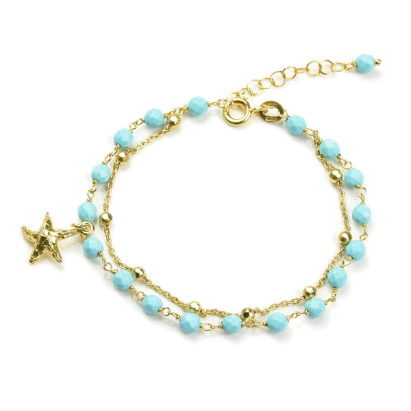 BRACELET IN SILVER WITH TURQUOISE