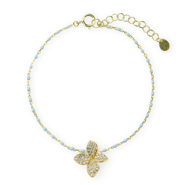 BRACELET IN  SILVER WITH ZIRCONS