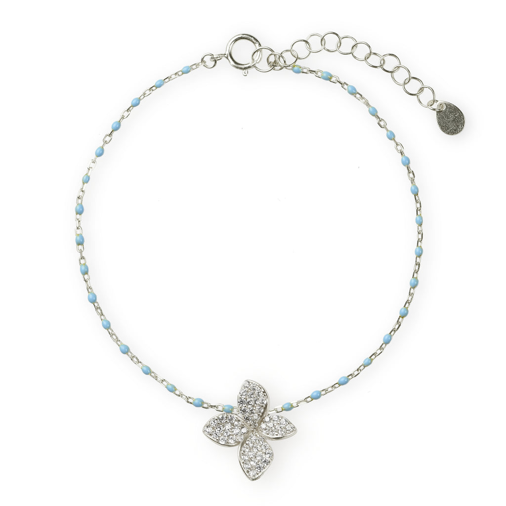 BRACELET IN SILVER WITH ZIRCONS