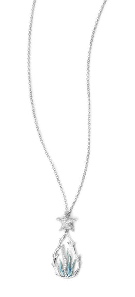 NECKLACE IN SILVER WITH ZIRCONS