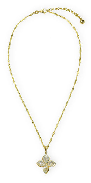 NECKLACE IN SILVER WITH ZIRCONS