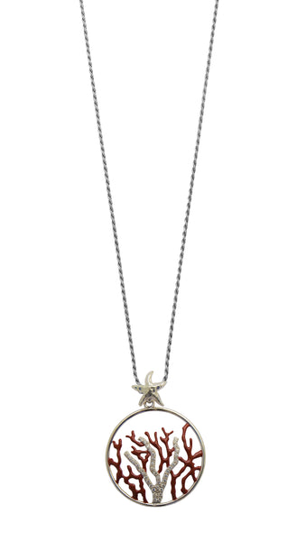 NECKLACE IN SILVER WITH ZIRCONS