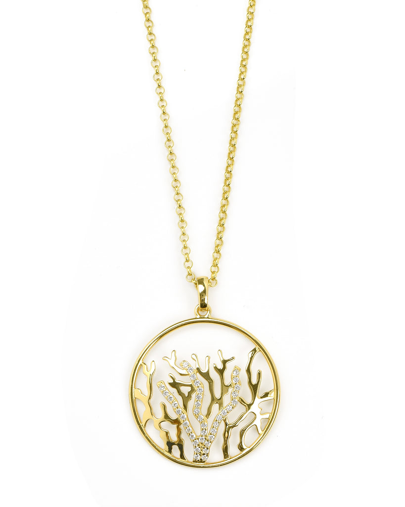 NECKLACE IN SILVER WITH ZIRCONS