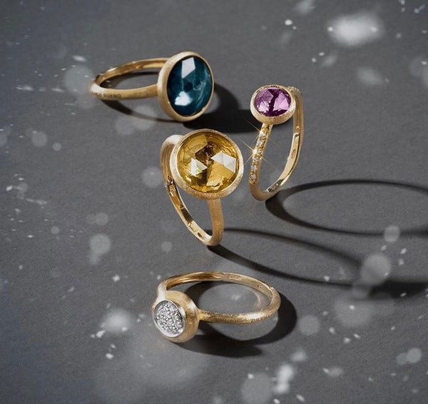 RING JAIPUR IN GOLD WITH CITRINE