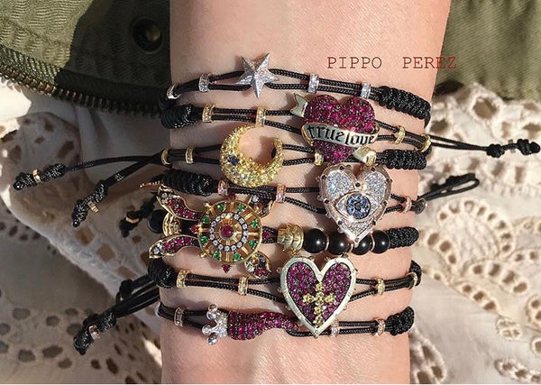 BRACELET WITH CHILI PEPPER IN GOLD AND RUBIES