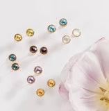 EARRINGS JAIPUR IN GOLD WITH CITRINE