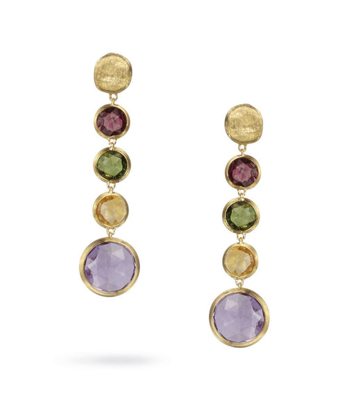 EARRINGS IN GOLD WITH SEMIPRECIOUS STONES