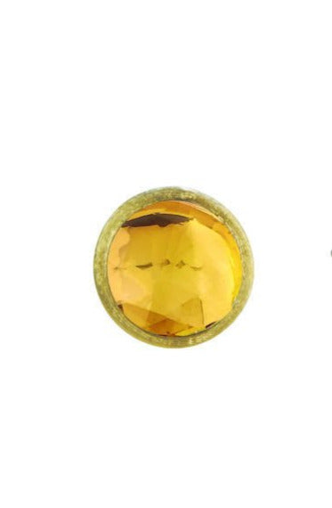 EARRINGS JAIPUR IN GOLD WITH CITRINE