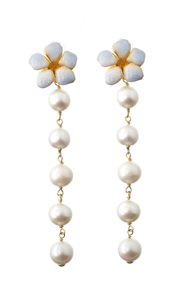 EARRINGS IN SILVER WITH PEARLS