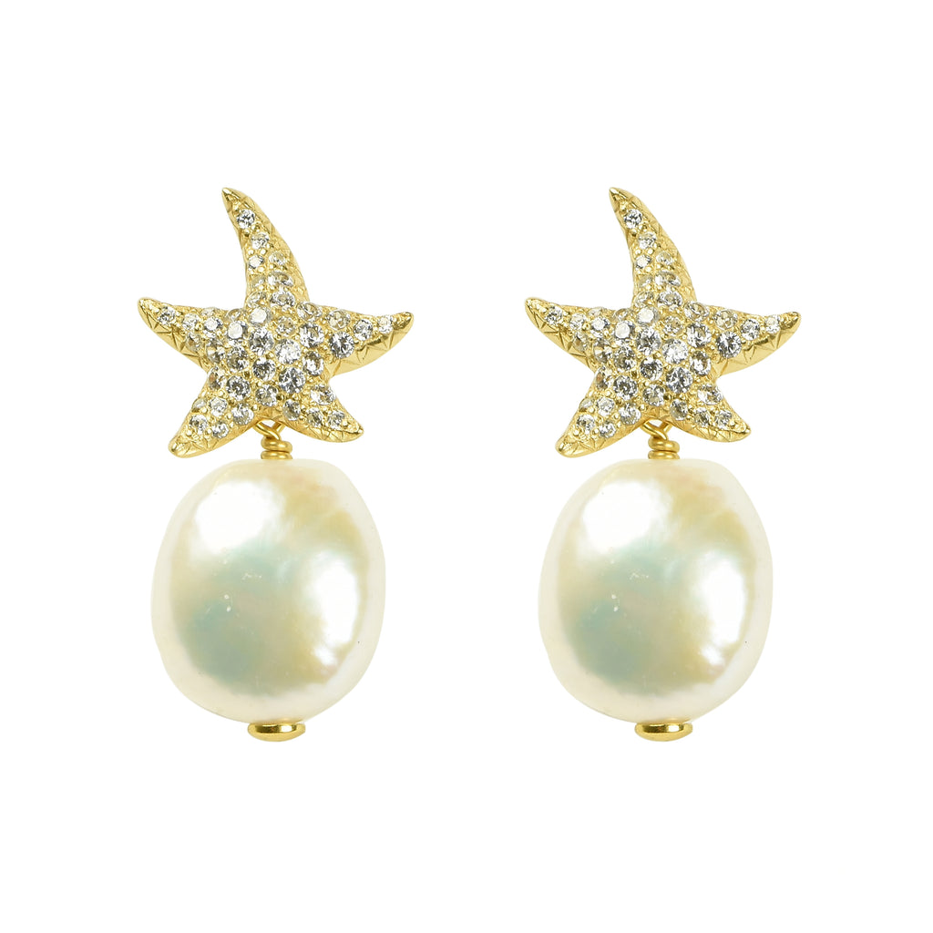 EARRINGS IN SILVER WITH PEARLS