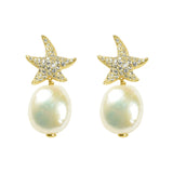 EARRINGS IN SILVER WITH PEARLS