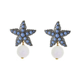 EARRINGS IN SILVER WITH AGATE