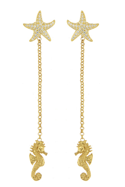 EARRINGS IN SILVER WITH ZIRCONS