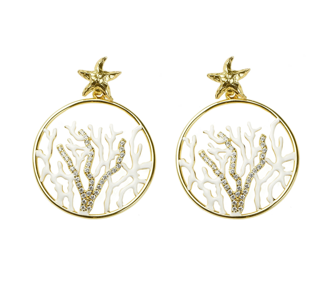 EARRINGS IN SILVER WITH ZIRCONS