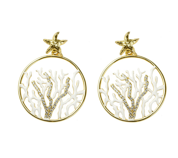 EARRINGS IN SILVER WITH ZIRCONS